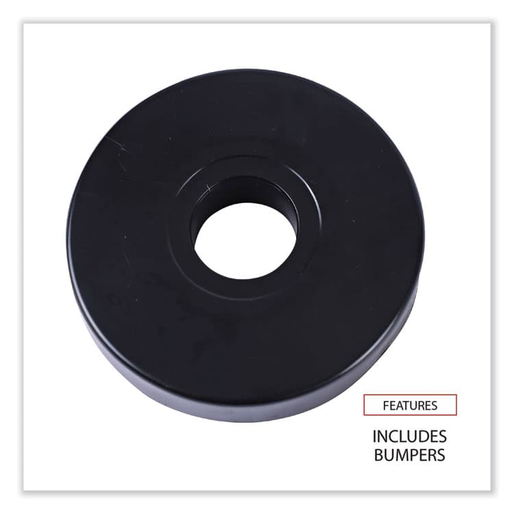 ALERA Optional Casters for Wire Shelving, Hooded Design with Integrated Bumpers, Grip Ring Stem, 5" Wheel, Black, 4/Set (2 Locking) (ALESW590004) thumbnail 3