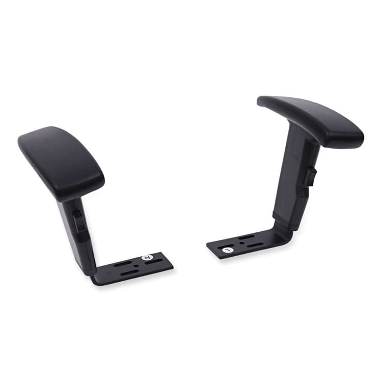 ALERA Optional Height-Adjustable T-Arms for Alera Essentia and Interval Series Chairs, Black, 2/Set (ALEIN49AKA10B)