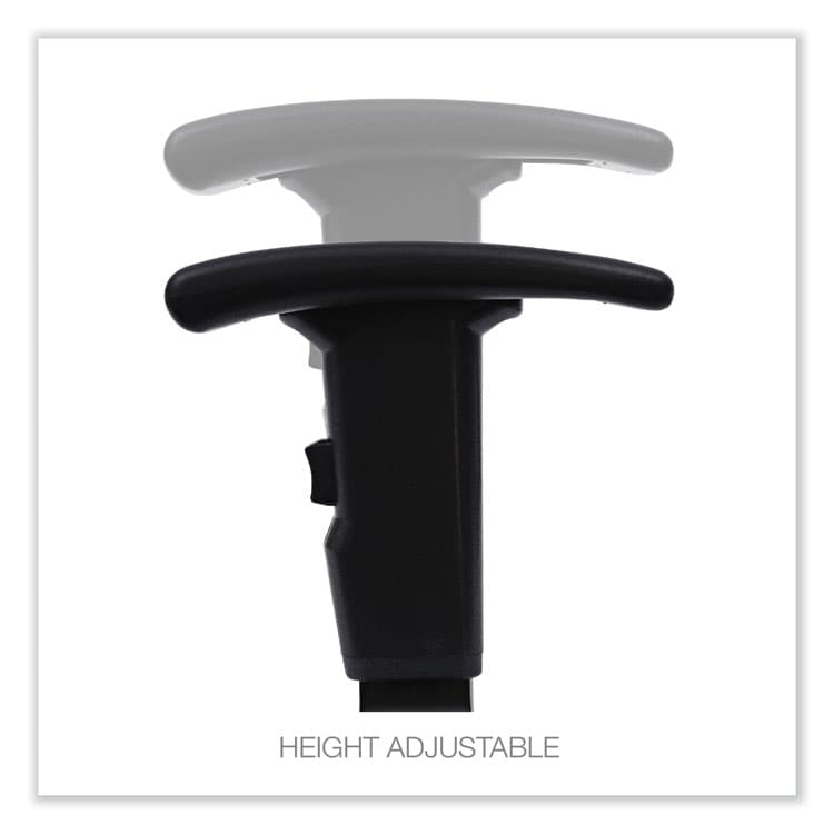 ALERA Optional Height-Adjustable T-Arms for Alera Essentia and Interval Series Chairs, Black, 2/Set (ALEIN49AKA10B) thumbnail 4