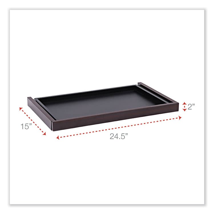 ALERA Alera Valencia Series Center Drawer, Laminate, 24.5w x 15d x 2h, Mahogany (ALEVA312414MY) thumbnail 2