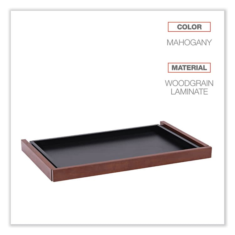 ALERA Alera Valencia Series Center Drawer, Laminate, 24.5w x 15d x 2h, Medium Cherry (ALEVA312414MC) thumbnail 3