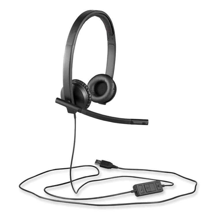 LOGITECH, . H570e Binaural Over The Head Wired Headset, Black (LOG981000574) thumbnail 4