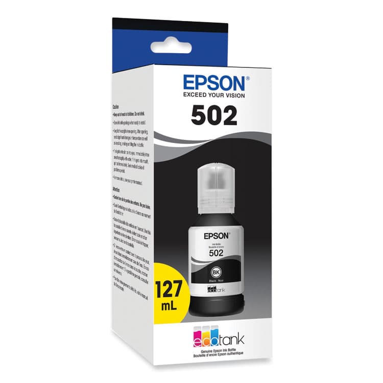 EPSON AMERICA, . T502120-S (502) Ink, 7,500 Page-Yield, Black (EPST502120S) thumbnail 2