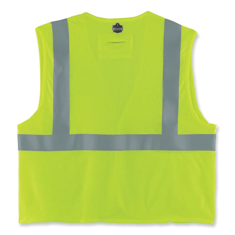 ERGODYNE CORPORATION GloWear 8263FRHL Class 2 FR Safety Economy Hook and Loop Vest, Modacrylic Mesh/Cotton, 2X-Large/3X-Large, Lime (EGO21867) thumbnail 2