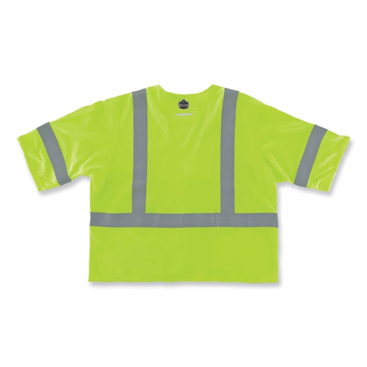 ERGODYNE CORPORATION GloWear 8356FRHL Class 3 FR Hook and Loop Safety Vest with Sleeves, Modacrylic, 4X-Large/5X-Large, Lime (EGO22219) thumbnail 3