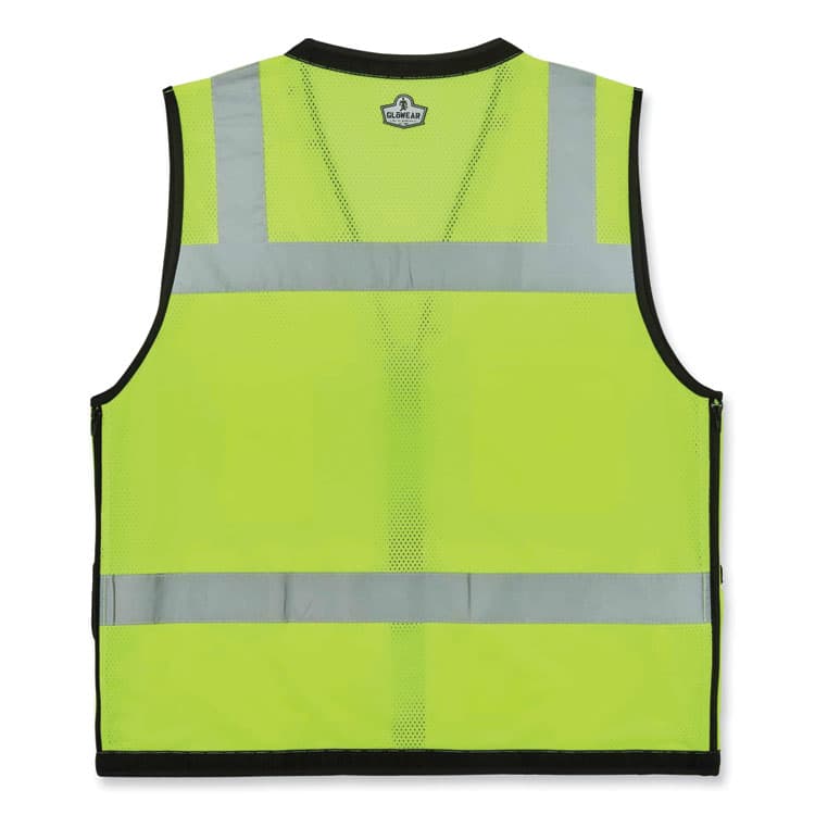 ERGODYNE CORPORATION GloWear 8253HDZ Class 2 Heavy-Duty Mesh Surveyors Vest, Polyester, Small/Medium, Lime (EGO23323) thumbnail 2