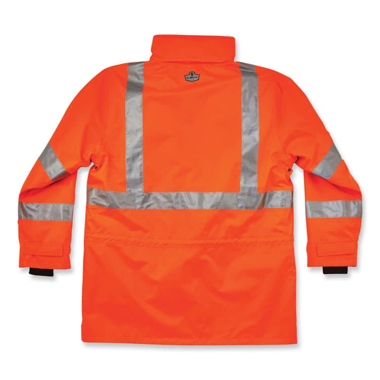 ERGODYNE CORPORATION GloWear 8385 Class 3 Hi-Vis 4-in-1 Jacket, X-Large, Orange (EGO24375) thumbnail 2