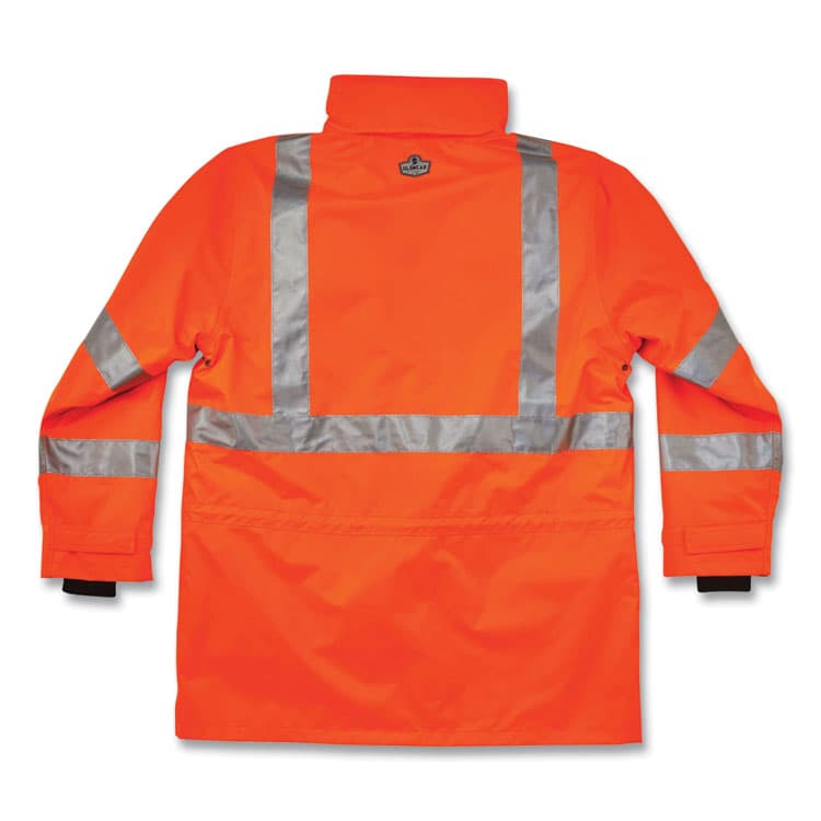 ERGODYNE CORPORATION GloWear 8385 Class 3 Hi-Vis 4-in-1 Jacket, 3X-Large, Orange (EGO24377) thumbnail 2