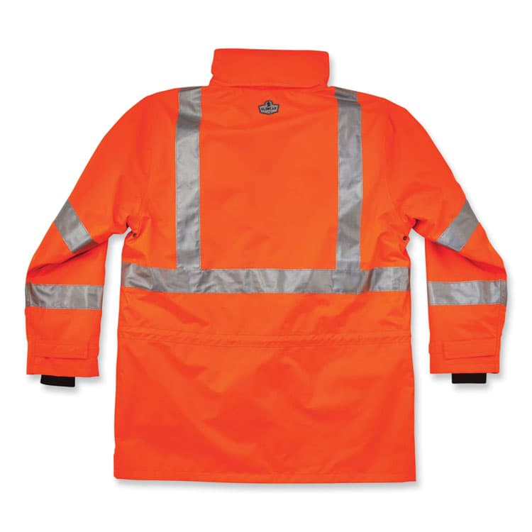 ERGODYNE CORPORATION GloWear 8385 Class 3 Hi-Vis 4-in-1 Jacket, 4X-Large, Orange (EGO24378) thumbnail 2