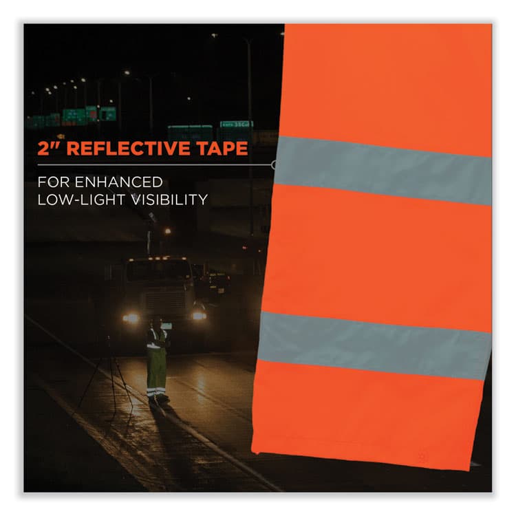 ERGODYNE CORPORATION GloWear 8915 Class E Hi-Vis Rain Pants, Medium, Orange (EGO24413) thumbnail 3