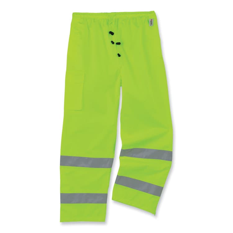 ERGODYNE CORPORATION GloWear 8915 Class E Hi-Vis Rain Pants, X-Large, Lime (EGO24425)