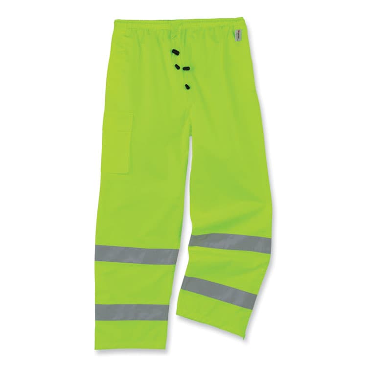 ERGODYNE CORPORATION GloWear 8915 Class E Hi-Vis Rain Pants, 2X-Large, Lime (EGO24426)