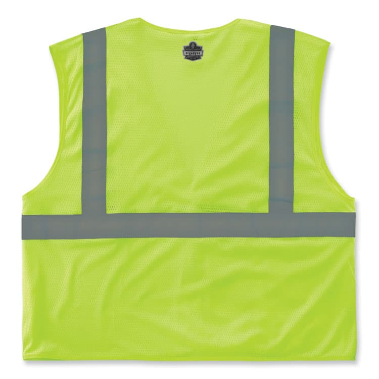 ERGODYNE CORPORATION GloWear 8210HL-S Single Size Class 2 Economy Mesh Vest, Polyester, Small, Lime (EGO24522) thumbnail 2