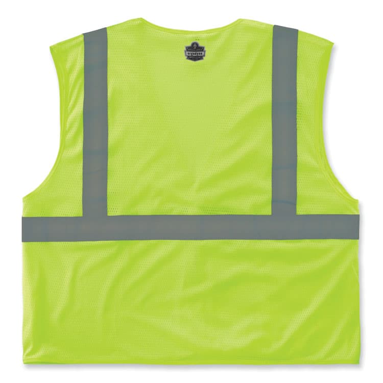 ERGODYNE CORPORATION GloWear 8210HL-S Single Size Class 2 Economy Mesh Vest, Polyester, X-Large, Lime (EGO24525) thumbnail 2