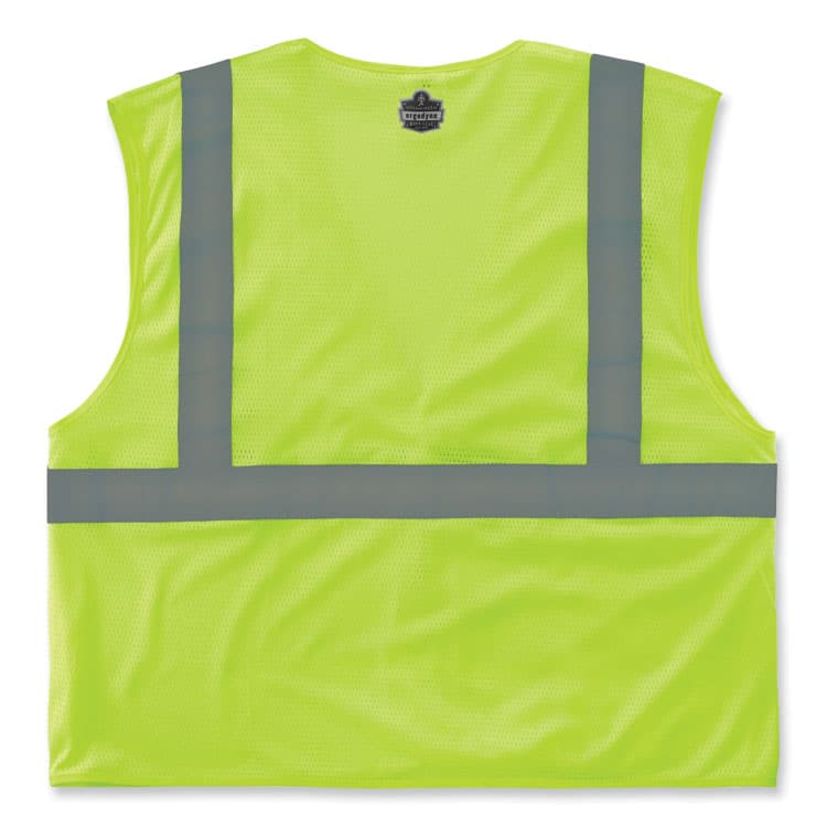 ERGODYNE CORPORATION GloWear 8210HL-S Single Size Class 2 Economy Mesh Vest, Polyester, 5X-Large, Lime (EGO24529) thumbnail 2