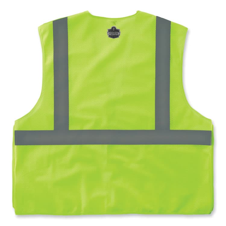 ERGODYNE CORPORATION GloWear 8215BA-S Single Size Class 2 Economy Breakaway Mesh Vest, Polyester, X-Small, Lime (EGO24541) thumbnail 2