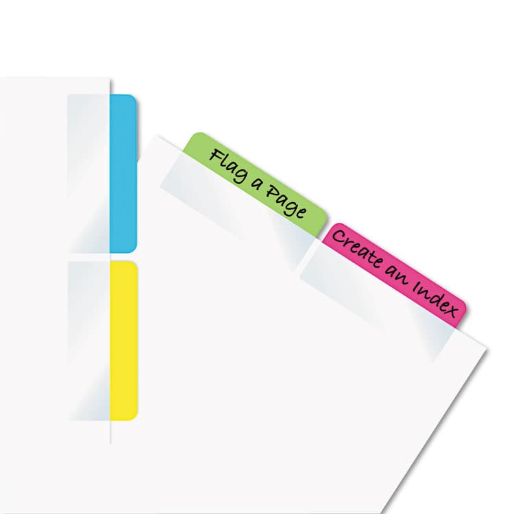 REDI-TAG CORPORATION Write-On Index Tabs, 1/5-Cut, Assorted Colors, 2" Wide, 48/Pack (RTG33248) thumbnail 4