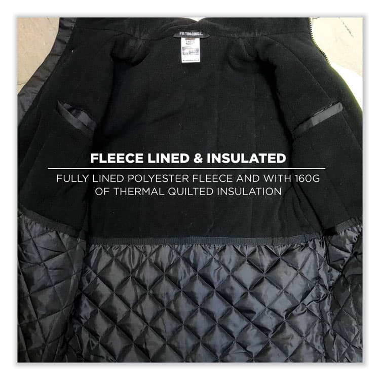 ERGODYNE CORPORATION GloWear 8384 Class 3 Hi-Vis Quilted Thermal Parka, 4X-Large, Orange (EGO25578) thumbnail 3