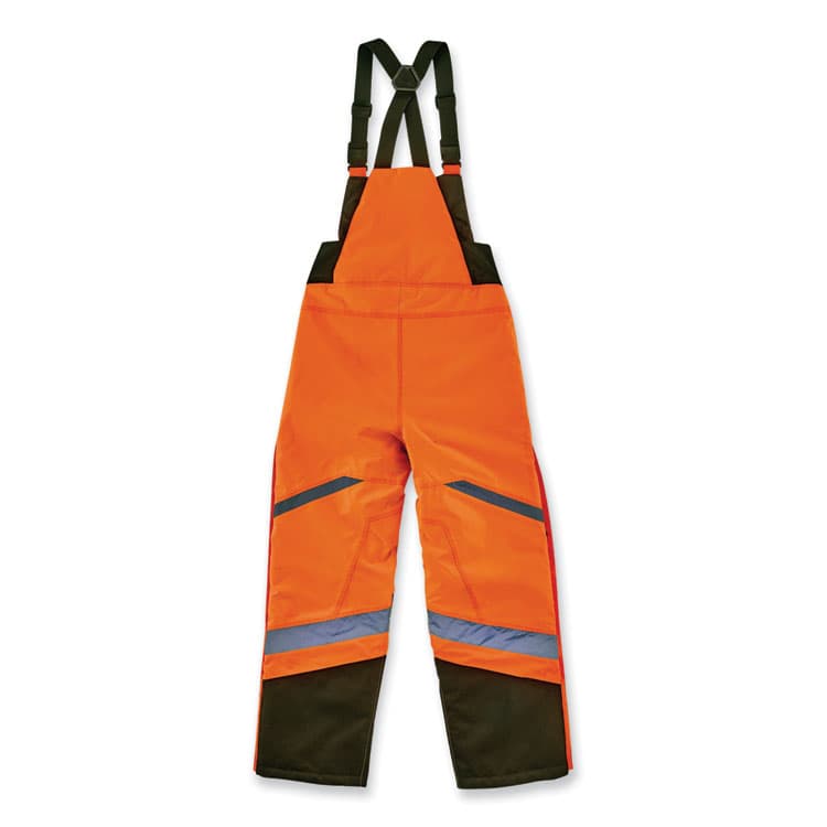 ERGODYNE CORPORATION GloWear 8928 Class E Hi-Vis Insulated Bibs, Small, Orange (EGO25632) thumbnail 2