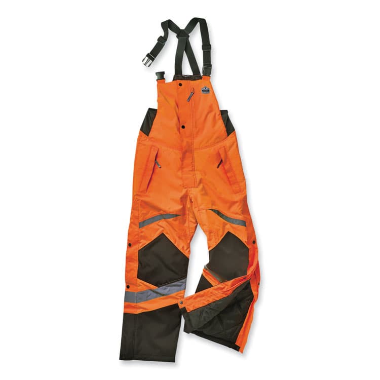 ERGODYNE CORPORATION GloWear 8928 Class E Hi-Vis Insulated Bibs, 4X-Large, Orange (EGO25638)