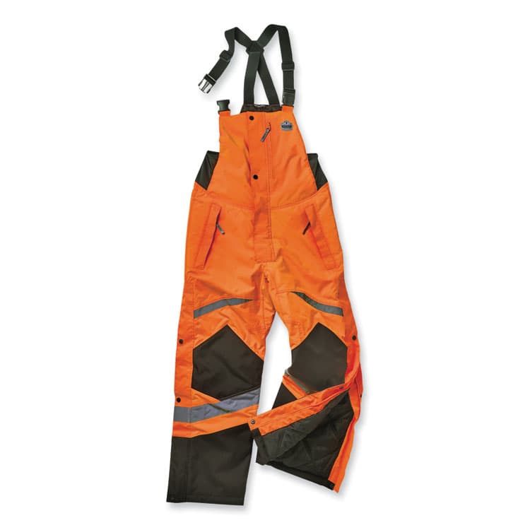 ERGODYNE CORPORATION GloWear 8928 Class E Hi-Vis Insulated Bibs, 5X-Large, Orange (EGO25639)