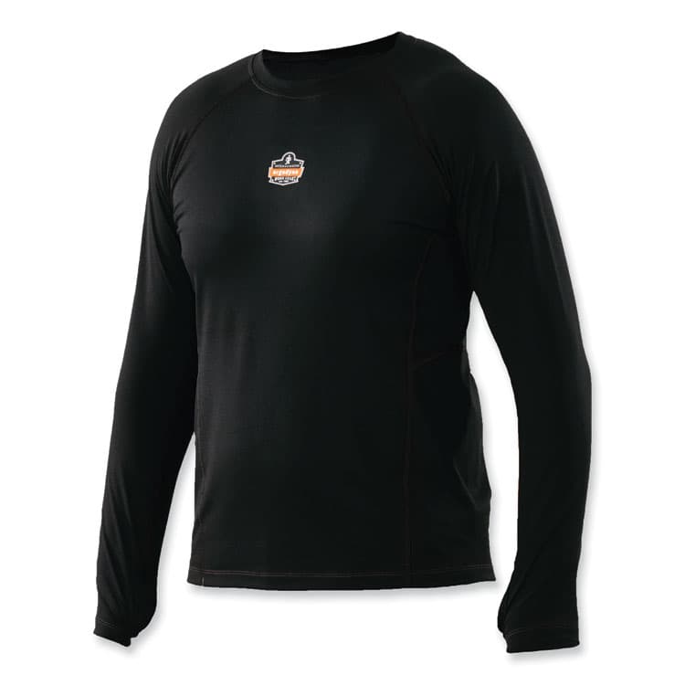 ERGODYNE CORPORATION N-Ferno 6435 Midweight Long Sleeve Base Layer Shirt, Medium, Black (EGO40203)