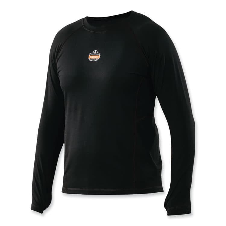 ERGODYNE CORPORATION N-Ferno 6435 Midweight Long Sleeve Base Layer Shirt, 2X-Large, Black (EGO40206)