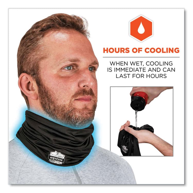 ERGODYNE CORPORATION Chill-Its 6487 Cooling Performance Knit Multi-Band, Polyester/Spandex, One Size Fits Most, Black (EGO42126) thumbnail 4