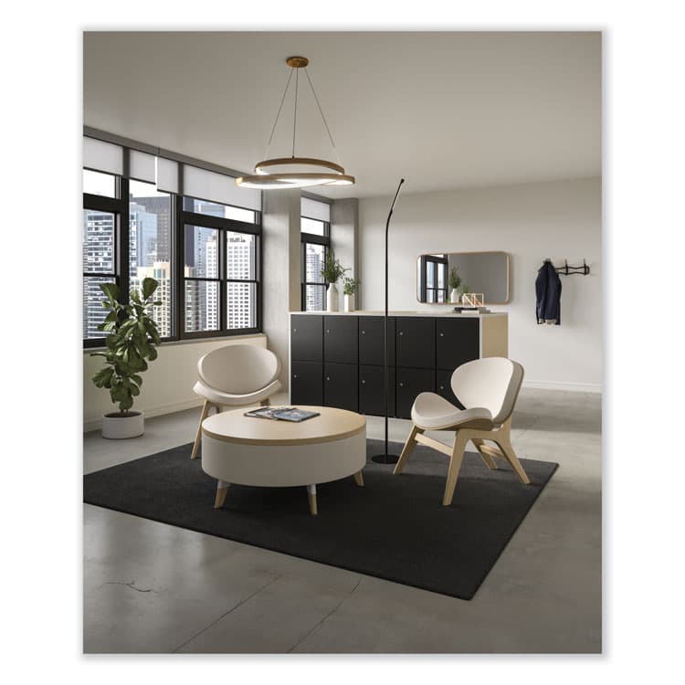 SAFCO PRODUCTS Resi LED Floor Lamp, Gooseneck, 60" Tall, Black (SAF1017BL) thumbnail 2