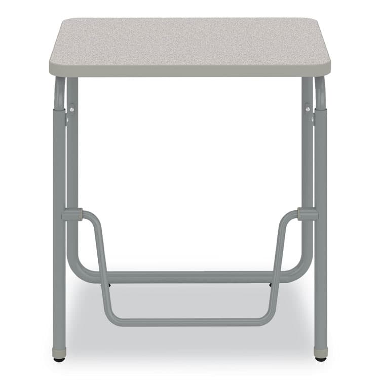 SAFCO PRODUCTS AlphaBetter 2.0 Height-Adjustable Student Desk with Pendulum Bar, 27.75" x 19.75" x 29" to 43", Pebble Gray (SAF1223GR) thumbnail 2