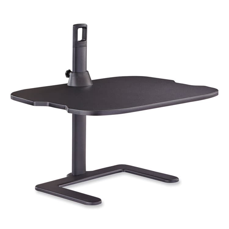 SAFCO PRODUCTS Stance Height-Adjustable Laptop Stand, 26.9 x 18 x 1.25 to 15.75, Black, Supports 15 lbs (SAF2180BL)
