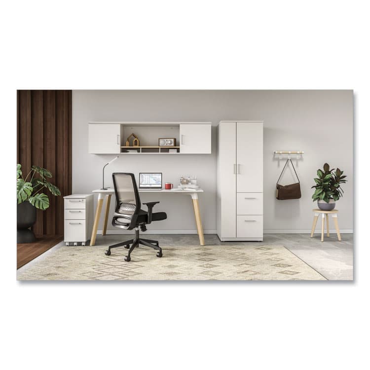 SAFCO PRODUCTS Resi Coat Wall Rack, 3 Hook, 19.75w x 4.25d x 6h, White (SAF4263WH) thumbnail 2