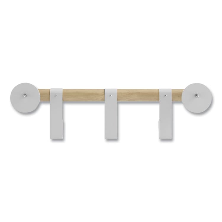 SAFCO PRODUCTS Resi Coat Wall Rack, 3 Hook, 19.75w x 4.25d x 6h, White (SAF4263WH) thumbnail 4