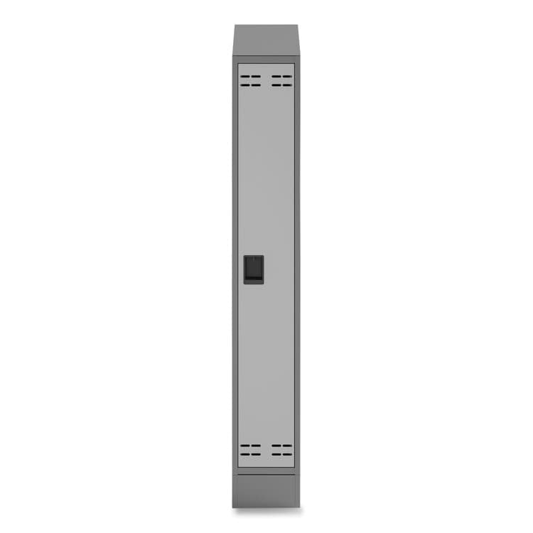 SAFCO PRODUCTS Single Sloped Metal Locker Hood Addition, 12w x 18d x 6h, Gray (SAF5516GR) thumbnail 2