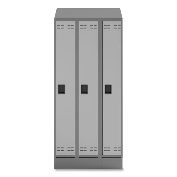 SAFCO PRODUCTS Triple Sloped Metal Locker Hood Addition, 36w x 18d x 6h, Gray (SAF5518GR) thumbnail 2