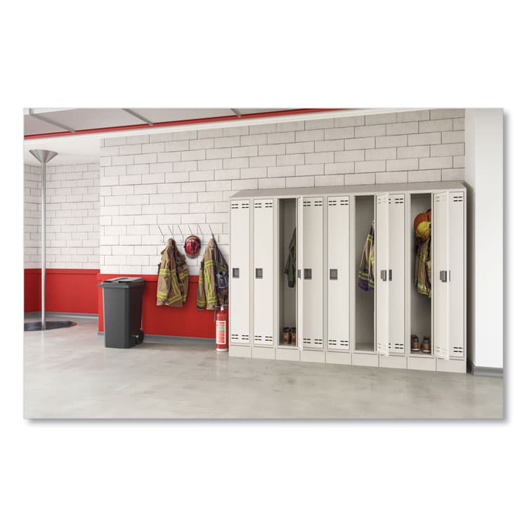 SAFCO PRODUCTS Triple Sloped Metal Locker Hood Addition, 36w x 18d x 6h, Tan (SAF5518TN) thumbnail 3