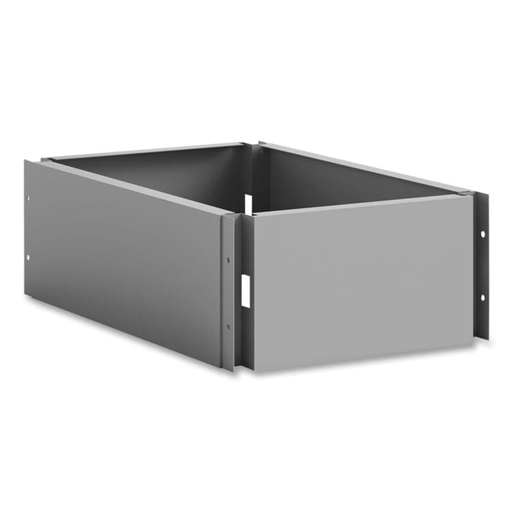 SAFCO PRODUCTS Single Continuous Metal Locker Base Addition, 11.7w x 16d x 5.75h, Gray (SAF5519GR)
