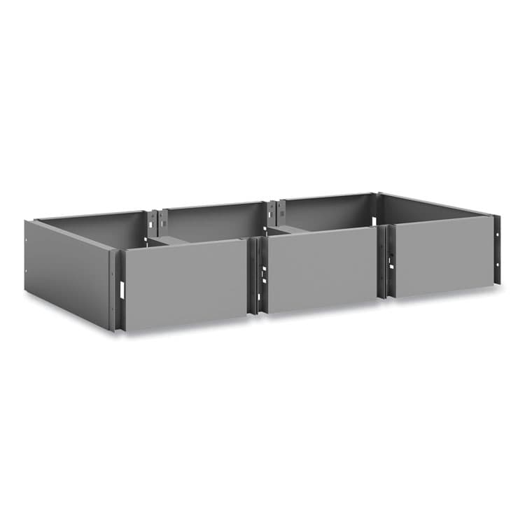 SAFCO PRODUCTS Triple Continuous Metal Locker Base Addition, 35w x 16d x 5.75h, Gray (SAF5520GR)