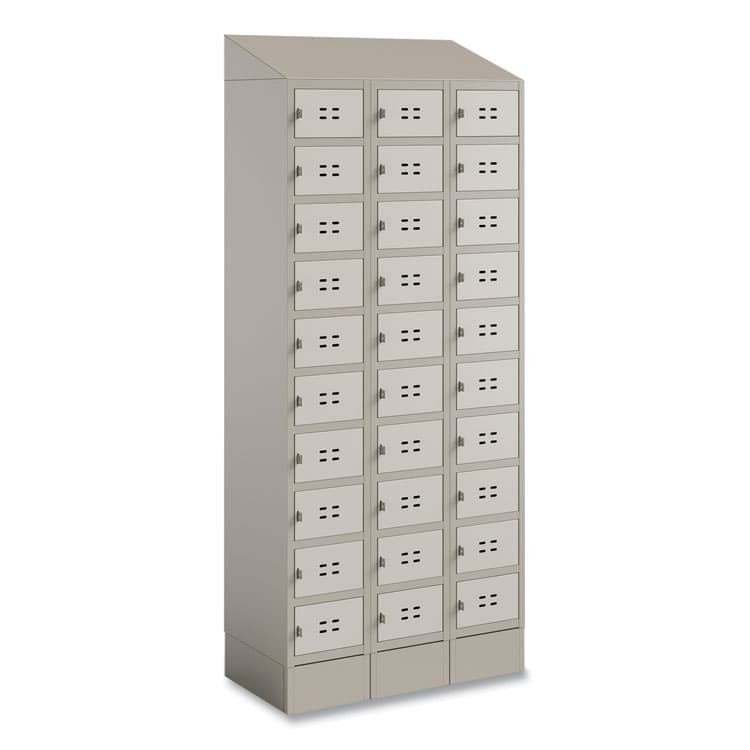 SAFCO PRODUCTS Triple Continuous Metal Locker Base Addition, 35w x 16d x 5.75h, Tan (SAF5520TN) thumbnail 4