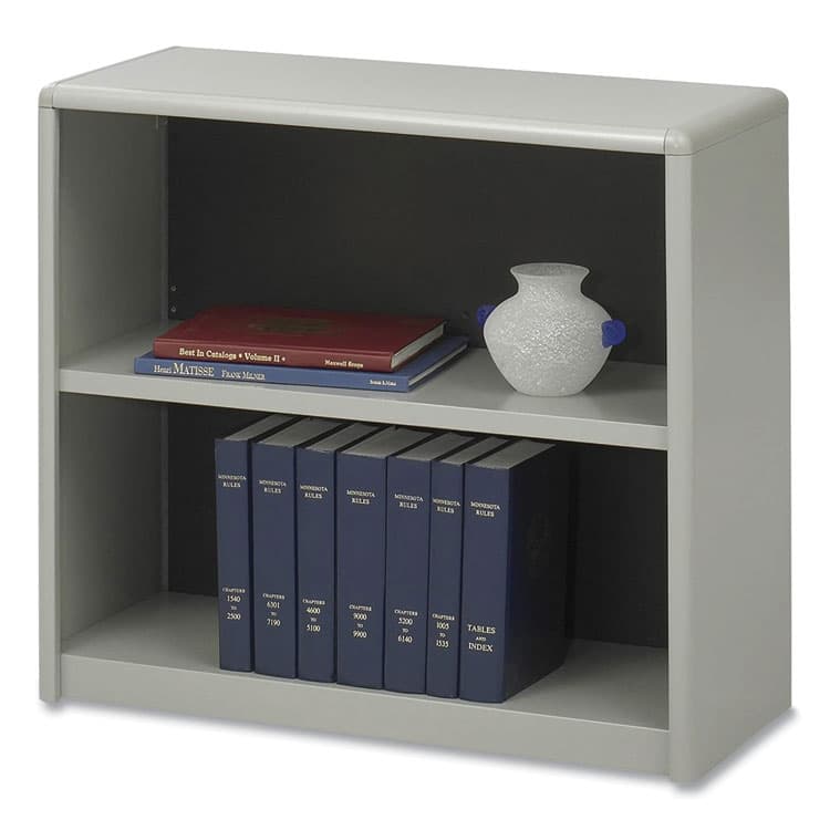 SAFCO PRODUCTS ValueMate Economy Bookcase, Two-Shelf, 31.75w x 13.5d x 28h, Gray (SAF7170GR) thumbnail 4