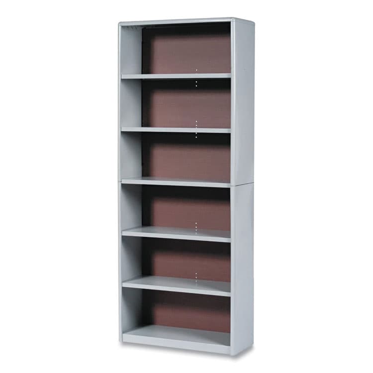 SAFCO PRODUCTS ValueMate Economy Bookcase, Six-Shelf, 31.75w x 13.5d x 80h, Gray (SAF7174GR)