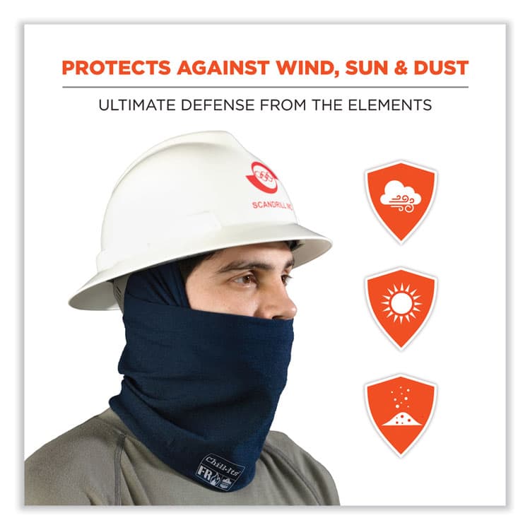 ERGODYNE CORPORATION Chill-Its 6486 FR Multi-Band, Nomex, One Size Fits Most, Navy (EGO42201) thumbnail 4