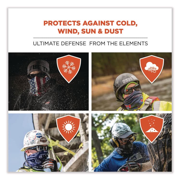 ERGODYNE CORPORATION N-Ferno 6491 Reversible Thermal Fleece + Poly Multi-Band, One Size Fits Most, Lime (EGO42320) thumbnail 2