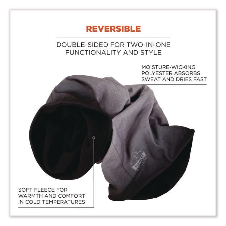 ERGODYNE CORPORATION N-Ferno 6491 Reversible Thermal Fleece + Poly Multi-Band, One Size Fits Most, Light Gray Fade (EGO42322) thumbnail 3