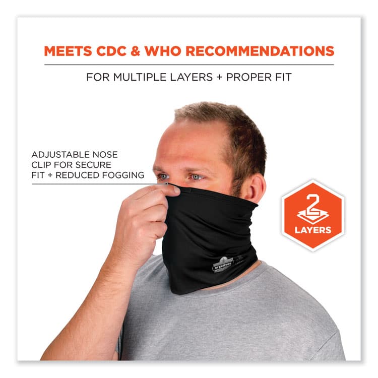 ERGODYNE CORPORATION Chill-Its 6489 2-Layer Cooling Performance Knit Multi-Band, Polyester/Spandex, 2X-Large/3X-Large, Black (EGO42150) thumbnail 2
