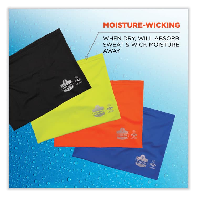 ERGODYNE CORPORATION Chill-Its 6489 2-Layer Cooling Performance Knit MultiBand, Polyester/Spandex, 2X-Large/3X-Large, Hi-Vis Lime (EGO42151) thumbnail 4