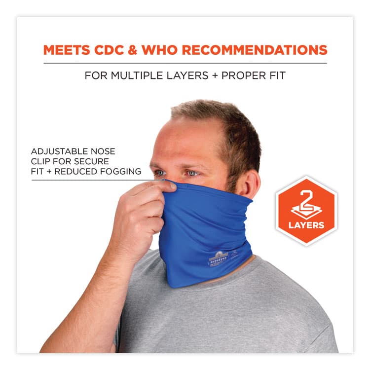 ERGODYNE CORPORATION Chill-Its 6489 2-Layer Cooling Performance Knit Multi-Band, Polyester/Spandex, 2X-Large/3X-Large, Blue (EGO42153) thumbnail 2