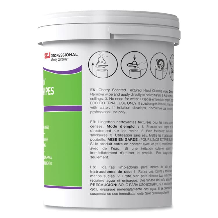 SC JOHNSON Kresto Cherry Wipes, Cloth, 1-Ply, 7.92 x 5.74, Cherry Scent, Red/White, 70/Pack, 6 Packs/Carton (SJNKCW70W) thumbnail 4