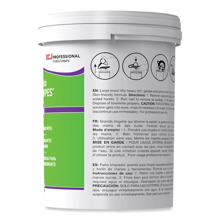 SC JOHNSON Kresto KWIK-WIPES, Cloth, 1-Ply, 7.9 x 5.7, Citrus, White, 70/Pack, 6 Packs/Carton (SJNKKW70W) thumbnail 3