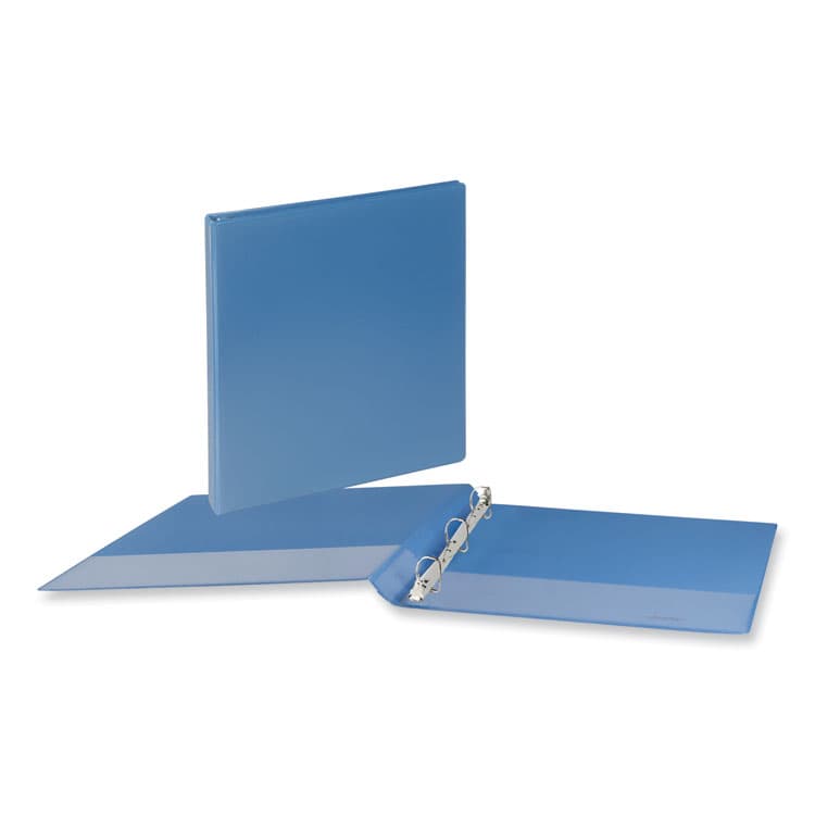 UNIVERSAL OFFICE PRODUCTS Slant D-Ring View Binder, 3 Rings, 0.5" Capacity, 11 x 8.5, Light Blue (UNV20703)